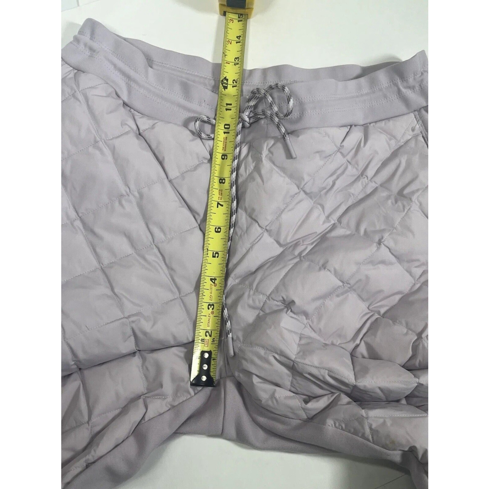 Athleta Womens Goose Down Quilted Pants Joggers Size‎ 14 Shasta Purple Apres Ski - Picture 7 of 15